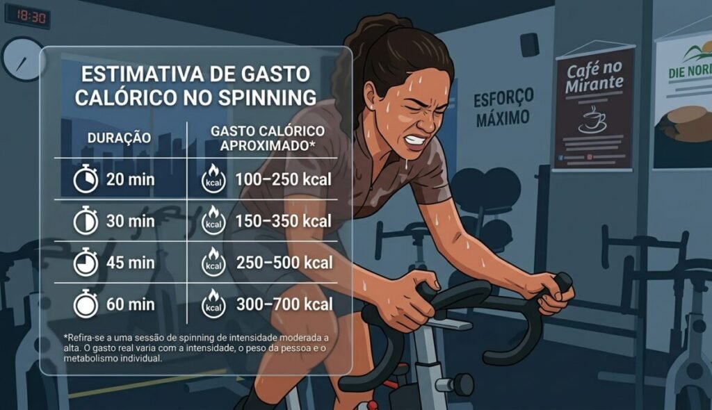 quantas calorias gasto no spinning