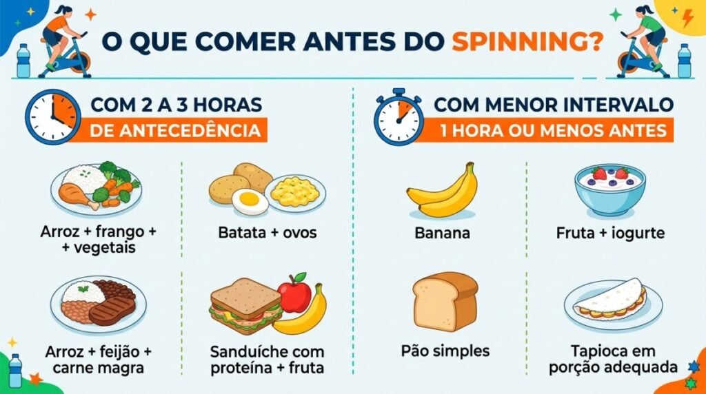 Melhores alimentos para praticantes do spinning: guia completo 4 opções de alimentos antes do spinning
